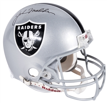 John Madden Single Signed Oakland Raiders Full Sized Helmet (NFL-PSA/DNA)